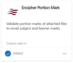 Encipher Portion Mark Add-in